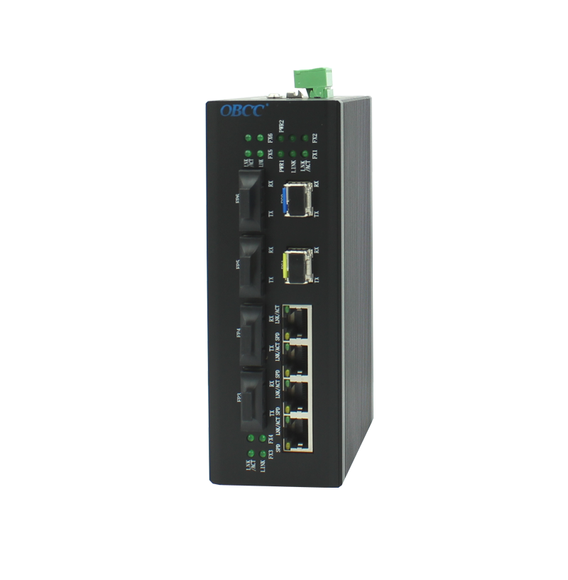 2千兆光+4百兆光+4個百兆電工業交換機 2千兆光+4百兆光+4個百兆電工業交換機