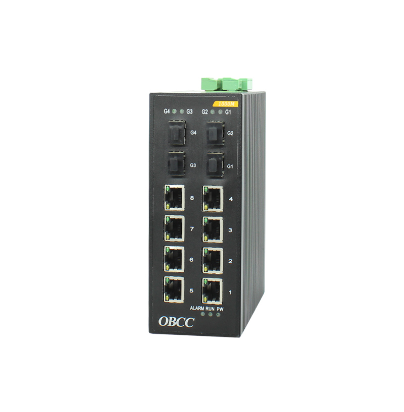 千兆4光8電網(wǎng)管型工業(yè)交換機(jī) 千兆4光8電網(wǎng)管型工業(yè)交換機(jī)