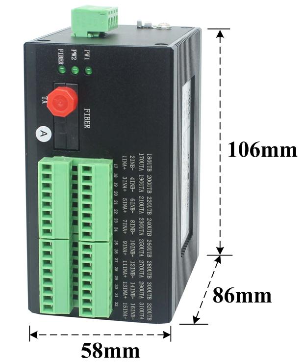 8路雙向開關量光端機